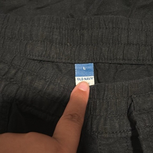 Black linen shorts - Picture 3 of 3